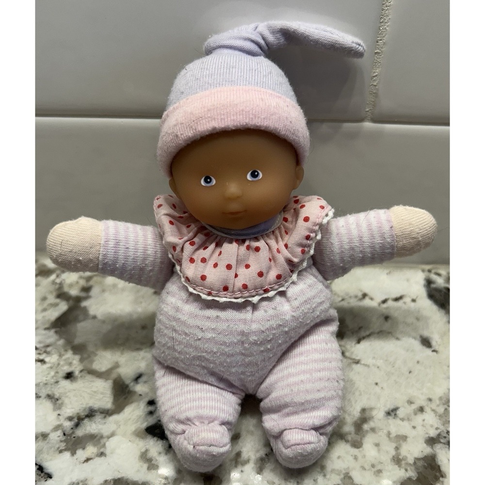Corolle Doll Minireves‎ Pink Stripes Small Lovey Snuggly